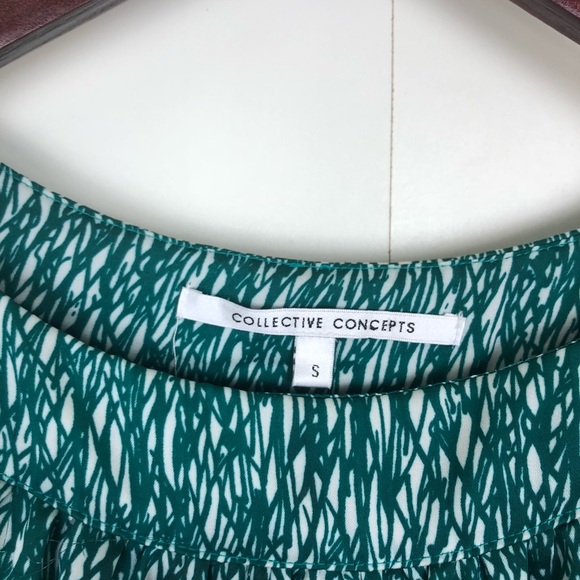 Collective Concepts Green Print Tunic Dress - Picture 5 of 8